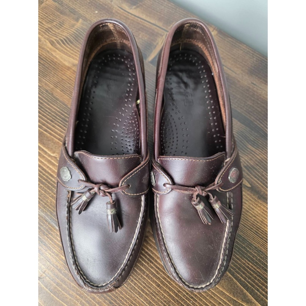 Dexter Men's Shoes Size 10 Brown Leather Slip On Boat Loafers 945256 USA